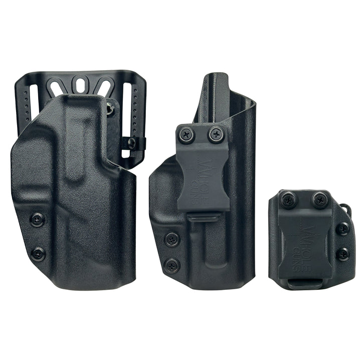 Holster Starter Combo – IWB Full Cover Classic Holster & OWB Quick-Detach Belt Loop Holster