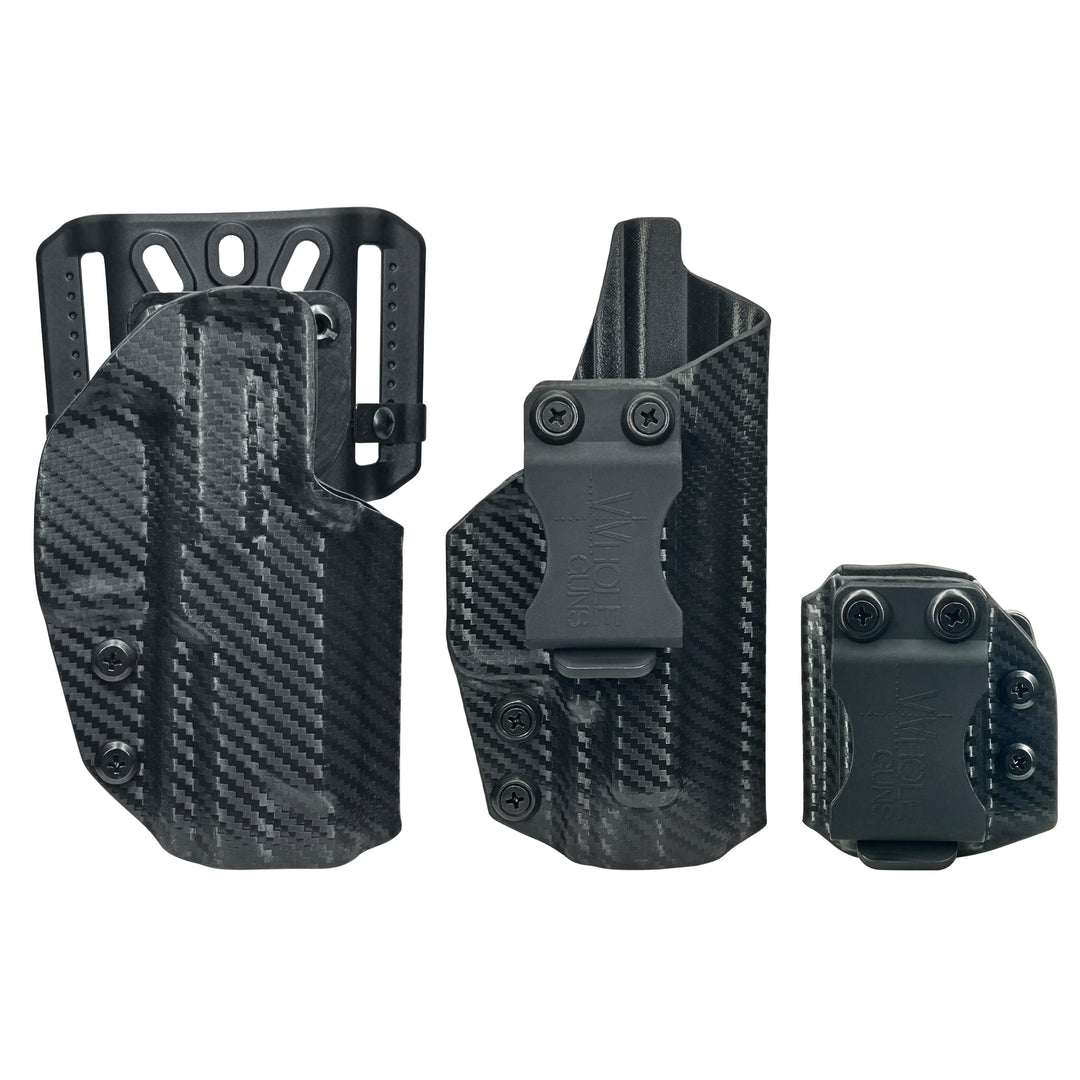 Holster Starter Combo – IWB Full Cover Classic Holster & OWB Quick-Detach Belt Loop Holster