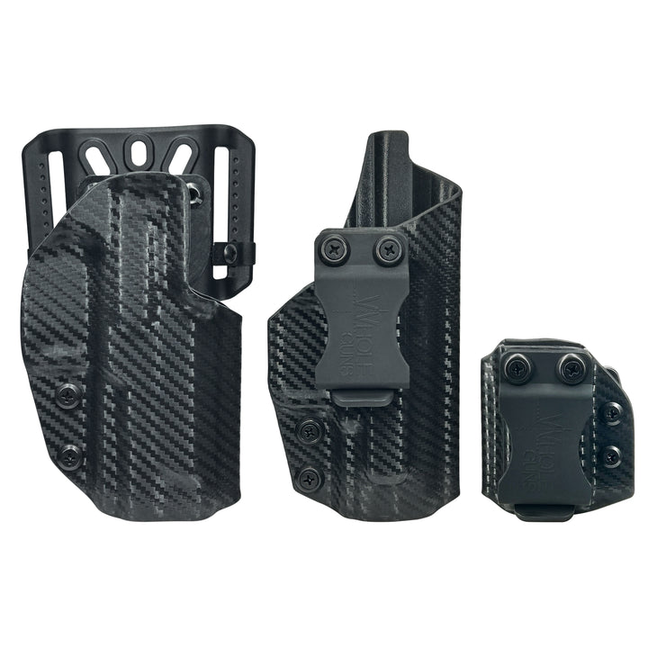 Holster Starter Combo – IWB Full Cover Classic Holster & OWB Quick-Detach Belt Loop Holster