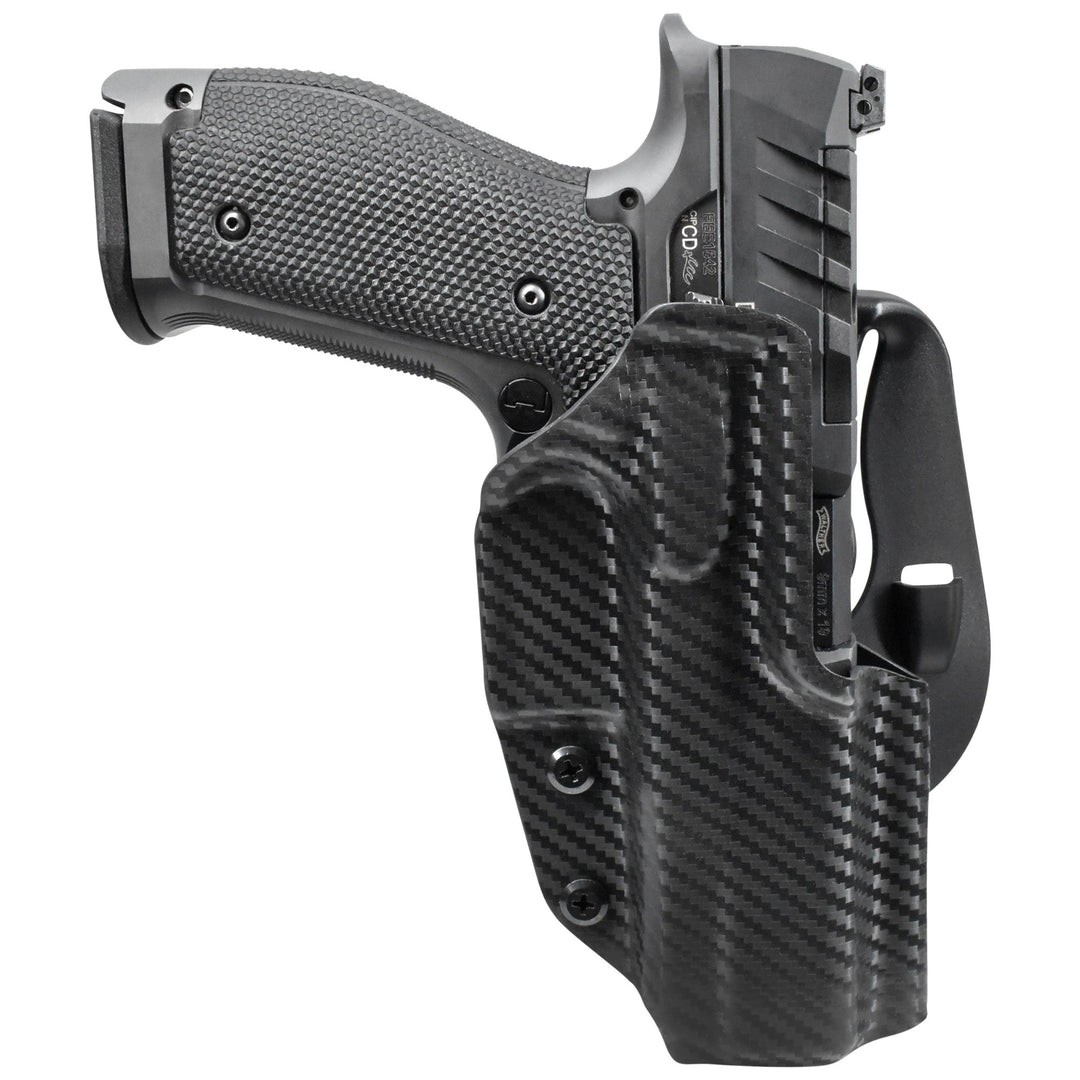Walther PDP Full Size Steel Frame 4.5" OWB Paddle Holster Carbon Fiber 1