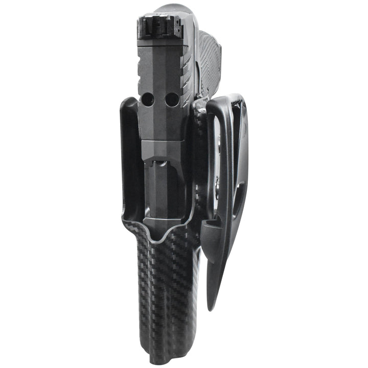 Walther PDP Full Size Steel Frame 4.5" OWB Paddle Holster Carbon Fiber 3