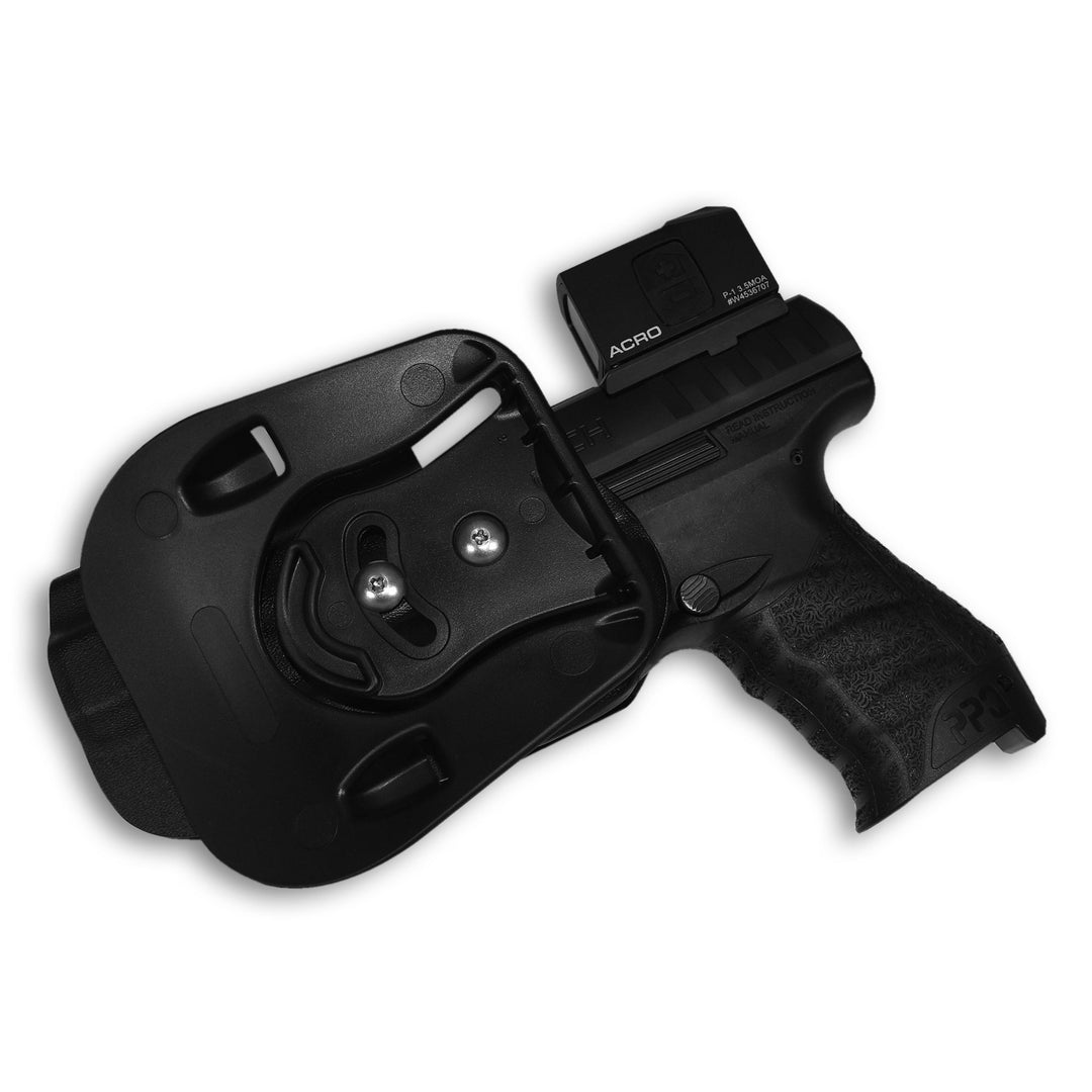 Walther Q5 Match Polymere Frame OWB Paddle Holster Black 2