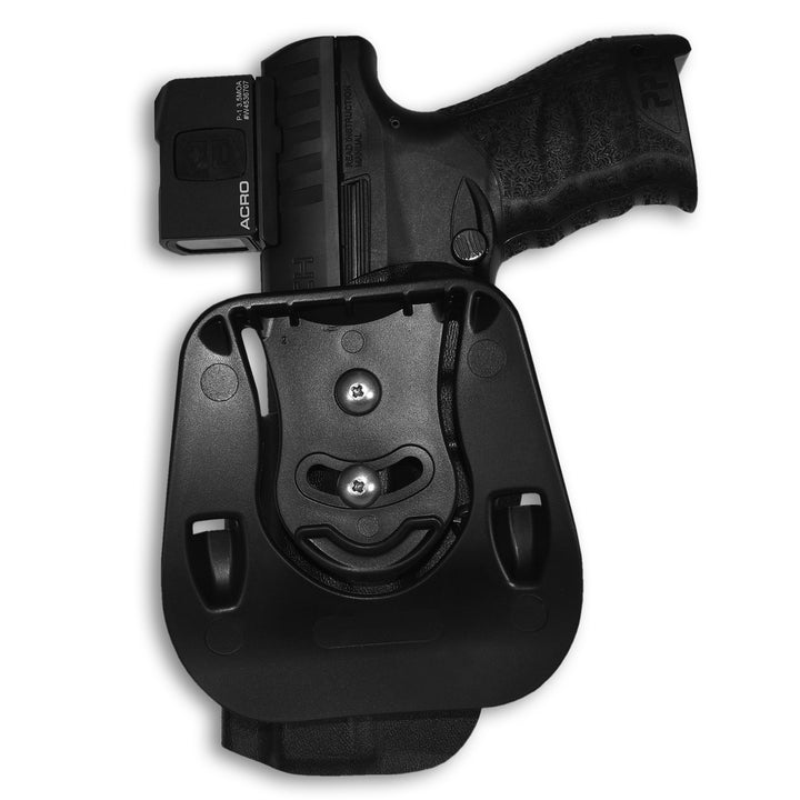 Walther Q5 Match Polymere Frame OWB Paddle Holster Black 3