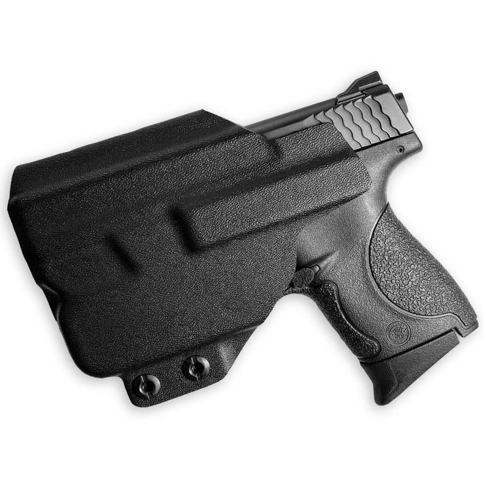 Smith & Wesson M&P 9 Shield + TLR-6 IWB Tuckable Red Dot Ready w/ Integrated Claw Holster Black 2