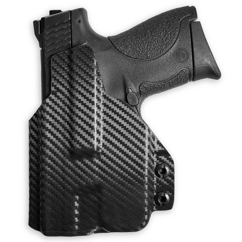 Smith & Wesson M&P 9 Shield + TLR-6 IWB Tuckable Red Dot Ready w/ Integrated Claw Holster Carbon Fiber 4