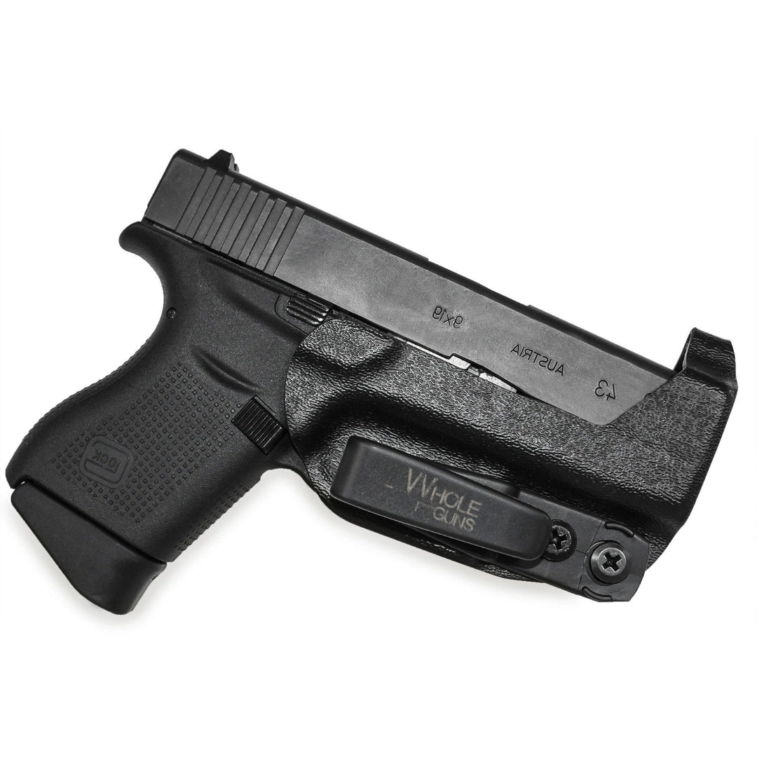 Glock 43 IWB Extra Low Profile Thong Ambidextrous Holster Black 1