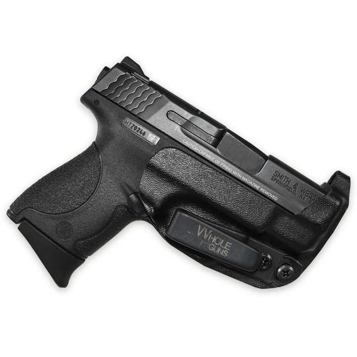 Smith & Wesson M&P Shield 9MM IWB Extra Low Profile Thong Ambidextrous Holster Black 1