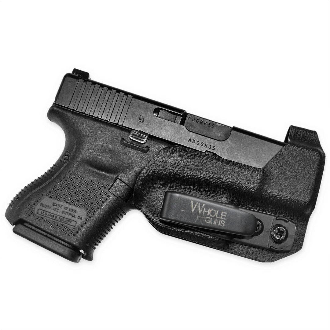 Glock 26 27 33 IWB Extra Low Profile Thong Ambidextrous Holster Black 1