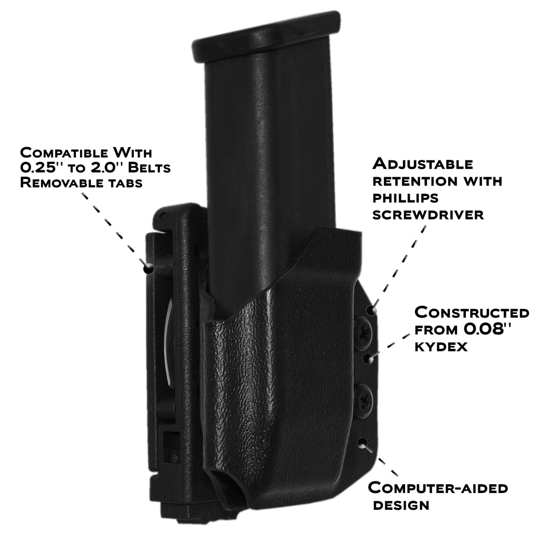 OWB USPSA IPSC MRD Universal 9mm .40 Double Stack Mag Pouch